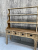 Rustic Two Piece Dresser with Shelves and Drawers