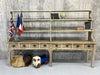 Rustic Two Piece Dresser with Shelves and Drawers
