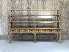 Rustic Two Piece Dresser with Shelves and Drawers