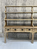 Rustic Two Piece Dresser with Shelves and Drawers