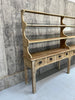 Rustic Two Piece Dresser with Shelves and Drawers