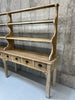 Rustic Two Piece Dresser with Shelves and Drawers