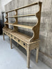 Rustic Two Piece Dresser with Shelves and Drawers