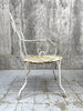2 Metal Garden Chairs + 2 Carvers + Circular Table With Umbrella Hole