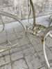 2 Metal Garden Chairs + 2 Carvers + Circular Table With Umbrella Hole