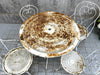 2 Metal Garden Chairs + 2 Carvers + Circular Table With Umbrella Hole