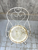 2 Metal Garden Chairs + 2 Carvers + Circular Table With Umbrella Hole