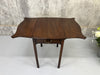 18th Century Serpentine Mahogany Pembrook Drop Leaf Table