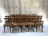 Set of 16 Saddle Back Bistro Bentwood Bistro Chairs