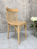 Set of 6 Baumann Style Blond Bentwood Bistro Chairs painted red