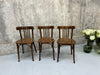 Set of 27 Bentwood Saddle Back Bistro Chairs