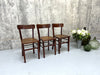 Set of Three of French Bistro Cafe Chairs