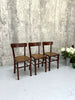 Set of Three of French Bistro Cafe Chairs