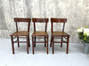 Set of Three of French Bistro Cafe Chairs