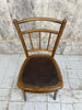 Set of 3 Bistro Chairs with Original Leather Seat Pad