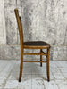 Set of 3 Bistro Chairs with Original Leather Seat Pad