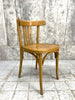 Set of 3 Blonde Saddle Back Bistro Chairs
