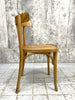 Set of 3 Blonde Saddle Back Bistro Chairs