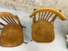 Set of 3 Mismatching Matching Saddle Back Bistro Chairs