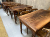 Set of 4 French Bistro Tables with Turned Legs