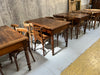 Set of 4 French Bistro Tables with Turned Legs