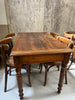 Set of 4 French Bistro Tables with Turned Legs