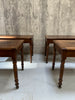 Set of 4 French Bistro Tables with Turned Legs