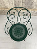 Set of 4 Forest Green Metal Garden Chairs
