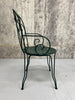 Set of 4 Forest Green Metal Garden Chairs