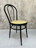 Set of 4 Black Round Back Black French Bistro Chairs