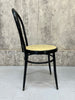 Set of 4 Black Round Back Black French Bistro Chairs