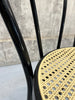 Set of 4 Black Round Back Black French Bistro Chairs