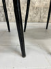 Set of 4 Black Round Back Black French Bistro Chairs