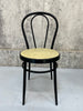 Set of 4 Black Round Back Black French Bistro Chairs
