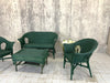 Four Piece Garden, Conservatory Set Sofa, Two Chairs and Footstool/Coffee Table