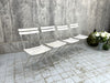 Set 4 WHite Folding Bistro Garden Chairs