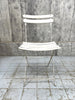 Set 4 WHite Folding Bistro Garden Chairs