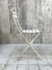 Set 4 WHite Folding Bistro Garden Chairs