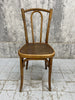 Set of 6 Bentwood Bistro Chairs with Embossed Seat Pad