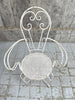 Set of Six White French Decorative Metal Garden Carver (3) and Chairs (3)