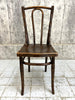 Set of Eight Embossed Bentwood Johann Kohn Bistro Chairs