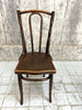 Set of Eight Embossed Bentwood Johann Kohn Bistro Chairs