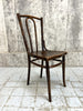 Set of Eight Embossed Bentwood Johann Kohn Bistro Chairs