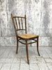 Set of Five French Bentwood Cane Bistro Chairs