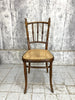 Set of Five French Bentwood Cane Bistro Chairs