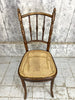 Set of Five French Bentwood Cane Bistro Chairs