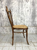 Set of Five French Bentwood Cane Bistro Chairs