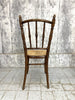 Set of Five French Bentwood Cane Bistro Chairs