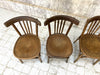 Set of 4 Rustic Bistro Chairs