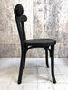 Set of Nine Black Wooden Bentwood Bistro Chairs